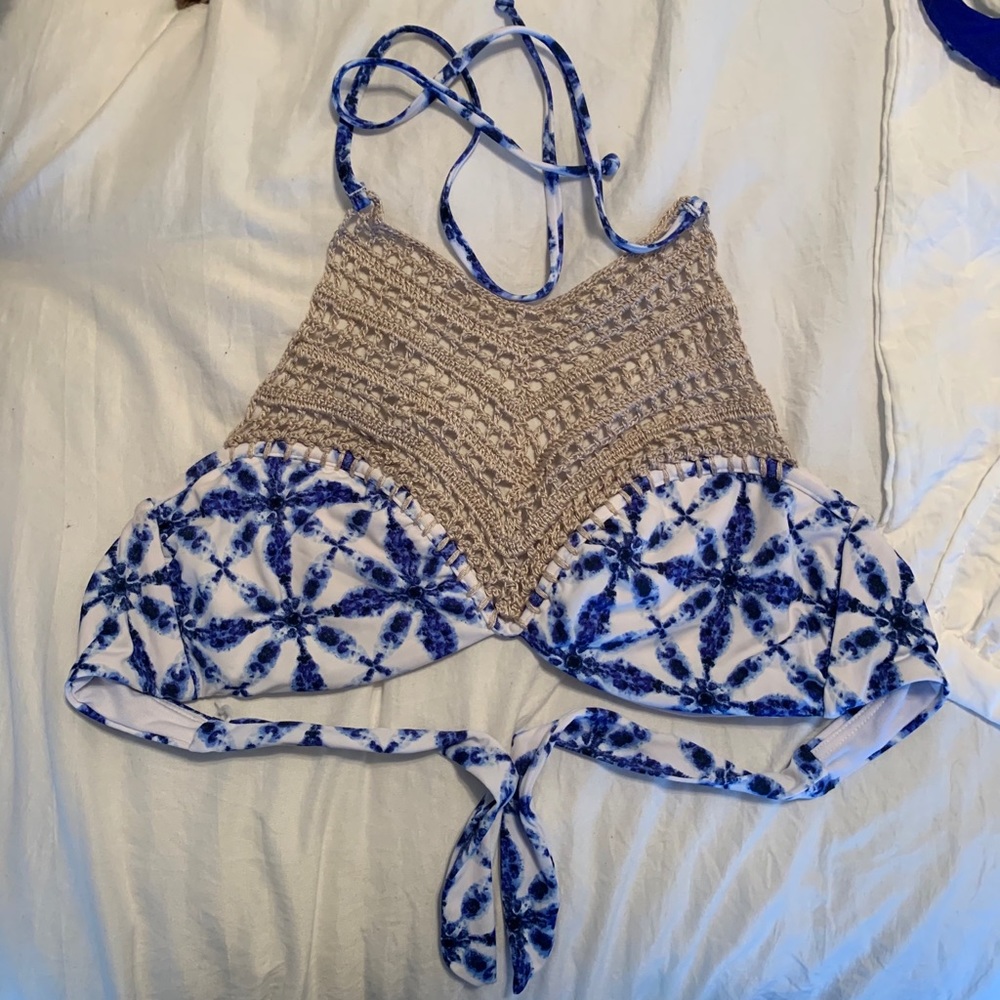 Tie dye reversible bikini
